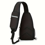 1pc Large Capacity Unisex Sling Bag, Versatile Crossbody Fancy Pack For Outdoor Travel And Work