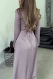 Bjlxn - Celebrities Elegant Solid Bandage Fold Square Collar Waist Skirt Dresses