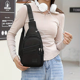 Anti-Theft Sling Bag For Women, Fashionable Crossbody Shoulder Bag With Multiple Zipper Compartments, Casual Travel Purse