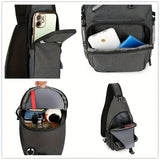 1pc Large Capacity Unisex Sling Bag, Versatile Crossbody Fancy Pack For Outdoor Travel And Work