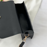 Elegant Embossed Square Crossbody Bag, Women's Fashion PU Shoulder Handbag With Adjustable Strap