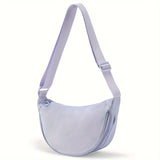 Mini Lightweight Nylon Crescent Crossbody Bag, Fanny Pack for Women Men Travel Sling Bag