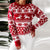 Sweater Women Christmas Deer Knitted Long Sleeve Round Neck Ladies Jumper Fashion Casual Winter Autumn Pullover ClothesPlus Size