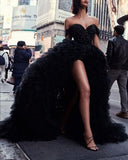 Bjlxn new  latest hot sale off-the-shoulder hot and elegant black sexy long evening dress