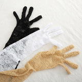 Women Sexy Hollow Lace Summer Drive Cycling Breathable Gloves Thin Transparent Exquisite Etiquette Lolita Cosplay Soft