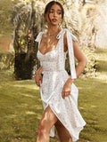 Bjlxn Summer Floral Long Dress Women 2024 Fashion Sleeveless Off Shoulder White Slim Slip Maxi Dresses Elegant Sundress Vestido Casual