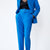 2023 Women Fashion Two Pieces Sets Office Wear Blazers Coat And With Belt High Waist Pants Female
