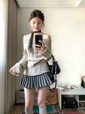 Bjlxn Korean Style Sexy Off Shoulder Sweater Women Sweet Elegant Long Sleeve Knitted Pullover Cute Fashion Slim Up Sweaters