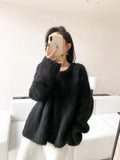 Bjlxn Women Sweater Womens Winter Sweaters Pullover Traf Female Knitting Overszie Long Sleeve Loose Knitted Outerwear Ropa De Mujer