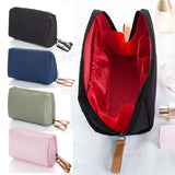 New Makeup Bag Simple Solid Color Cosmetic Bag for Women Pouch Toiletry Bag Waterproof Make Up Purses Case Hot