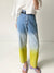 Jeans Woman High Waisted Jeans Gradient Button Denim Pants Designer Slim Streetwear 2023 Fashion Spring Straight Y2K Trousers