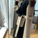 Winter Coat Double-breasted Cardigan Thermal Anti-wrinkle Lapel Women Winter Coat   Women Overcoat  for Shopping Coats Jackets