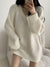 Autumn Winter Knitted Sweaters Women Oversized Simple Loose V-neck Pullovers Korean Fashion Solid Jumpers Tops Female Pull Femme