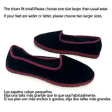 Bjlxn Velvet Black Flats Shoes Women Slip on Casual Streetwear Hand Stitch Loafers Flannel Round Toe Ladies Mary Janes Shoes Footwear