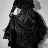 Bjlxn Black Gothic vintage dress