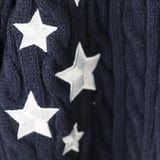 Bjlxn Winter Midnight Navy Blue Knitted Cardigans Women Spring Y2k Casual Star Embroidery Single Breasted XS-5XL Sweaters