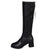Footwear Middle Heel Black Ladies Boots Tassel Shoes for Women Hot Winter 2023 Novelty Pu Fashion Sale Y2k Gothic New in Boot 39