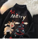 Turtleneck Men & Women Ugly Man Christmas Sweater Christmas Jumper Couple damen pullover pull de noel homme moche