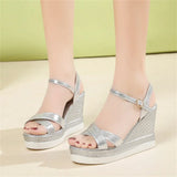 Fashion Wild Diva Sandals for  Clear Small Wedge 2024 for Women Stretch Sandals for Women Flat Sandals for Women