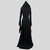 Black Red Long Robe Halloween Carnival Party Cosplay Cloak Vampire Role-playing Costume Ball Wizards Women Hooded Square Collar
