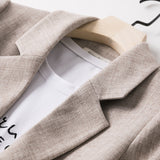 Women's Long Sleeved Spring Casual Blazer New Fashion Business Solid Color Blazer Women's Office Blazer Women's Coat Jacket