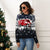 Fashion Casual Sweater Women Vintage Sweater Ugly Loose O Neck Festival Graphic Knitted Pullover New Year Christmas Jumper Tops