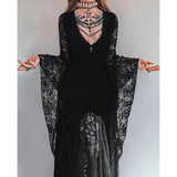 Bjlxn Halloween Gothic Women Dress Long Sleeve High Waist Dresses 2024 New Goth Aesthetic 9Os Sexy Slim Party Club Dress