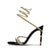 Crystal Rhinestone Open Toe Woman Sandals Design Sexy Thin High Heels Party Prom Shoes Fashion Ankle Strap  Pumps