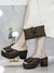 2023 Fashion Nigeria Shoe and Bag to Match Wedding Dress Chunky Platform Sandals Shoe with Wholesale Mules High Heel Shoe