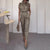 Two Piece Sets Women Summer 2023 Elegant Sleeveless Chic Long Pants Sets Tie Neck Belt Solid Office Outfit With Pocket