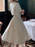 Elegant Dress Sets for Women Long Sleeve Streetwear Fashion Two Piece Slim Midi Solid Vintage New Autumn Winter Dress Sets