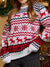 2023 Women Christmas Sweater Couple Festival Knit Knit Sweater Jumper