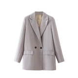 Bjlxn Blazer Woman Black Beige Khaki Blue Green Gray Women coat Fashion Office Wear Women's Blazers Jacket Outerwears