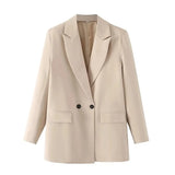 Bjlxn Blazer Woman Black Beige Khaki Blue Green Gray Women coat Fashion Office Wear Women's Blazers Jacket Outerwears