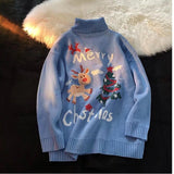 Turtleneck Men & Women Ugly Man Christmas Sweater Christmas Jumper Couple damen pullover pull de noel homme moche