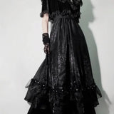 Bjlxn Black Gothic vintage dress