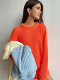 Autumn Winter Knitted Sweaters Sweaters for Women Fashion Long Sleeve Pullover Sweater Oversized Christmas Clothes