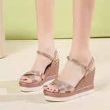 Fashion Wild Diva Sandals for  Clear Small Wedge 2024 for Women Stretch Sandals for Women Flat Sandals for Women