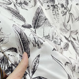 Bjlxn French Fashion Brand Design Poplin Cotton Fabric for Classic Pattern Print Diy Handmade Holiday Dress Shirt Fabrics Cloth