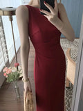 Bjlxn New Women Summer Fashion Spaghetti Strap Sleeveless Sexy Dress Female Elegant Evening Midi Dress