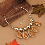 Timeless Elegance - Handcrafted Bridal Jewelry Set - Exquisite Earrings & Necklace Duo for Daily Glamour & Special Occasions