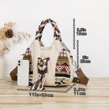 1pc Exquisite Bohemian Owl Woven Crossbody Bag - Stylish Women's Messenger Bag for Beach Travel Vacation - Versatile Multifunctional Handbag with Original Design