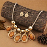 Timeless Elegance - Handcrafted Bridal Jewelry Set - Exquisite Earrings & Necklace Duo for Daily Glamour & Special Occasions