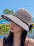 Bjlxn - Sun-Protection Belly-Hollow Bowknot Wide Side Hats&Caps