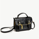 Bjlxn - Mini Vintage Crossbody Messenger Bag Retro Flap Cambridge Bag Casual Handbag & Shoulder Purse