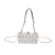 Bjlxn - Transparent Acrylic Handbag Solid Color Plaid Simple Shoulder Bag Versatile Coin Purse