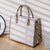 Bjlxn - 2pcs Fashion Snakeskin Texture Handbag Sets Large Capacity Shoulder Tote Bag With Clutch Wallet All-Match Trendy Bag For Work