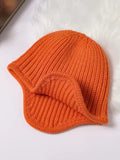 Bjlxn - Casual Keep Warm Solid Color Hats&Caps