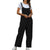 Women's Vintage Athleisure Overalls Rompers Pocket Full Length Pants Casual Weekend Micro-elastic Solid Color 30% Cotton Breathable Mid Waist White Black Orange Navy Blue S M L XL XXL