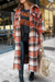 Bjlxn - Fashion Casual Plaid Pocket Buttons Shirt Collar Outerwear(5 Colors)